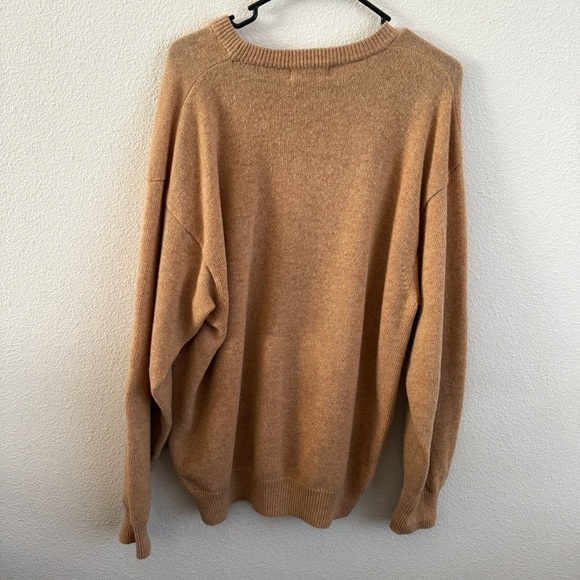 Vintage Valentino Studio tan pure wool knit sweater size extra large - Picture 2 of 10